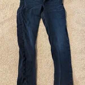 Express Dark Blue Straight Leg Jeans
